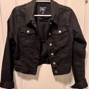YMI crop black jean jacket